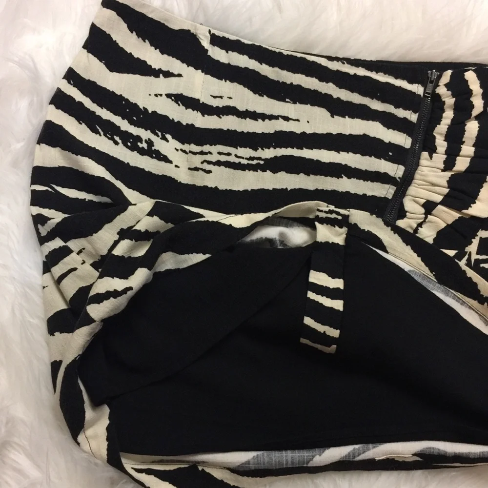 NWOT Free People Animal Print Mini Skirt